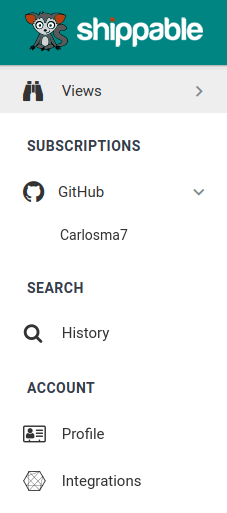 Shippable Menu